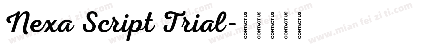 Nexa Script Trial字体转换